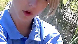 Hockey Stick Jerk off Featuring Chloe Toy