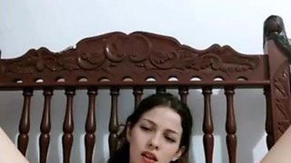 Raunchy hussy amateur solo hot scene