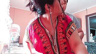 Desi Indian Stepmom Hard Fucked in Kitchen - Rough Sex with Alexdaniel