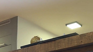 Two Girls One Rc Car to Play with in Shortest Short Miniskirts and on High Heels with Stockings and Over Knee Socks