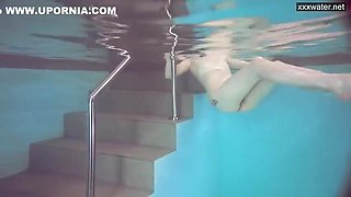 Sasha Vetochka Goes Naked Into The Pool