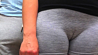 Almost Seen When She Strokes His Cock Inside a Bus