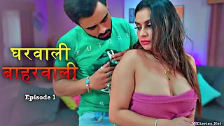 Indian Gharwali Baharwali Sparks Creampie Passion