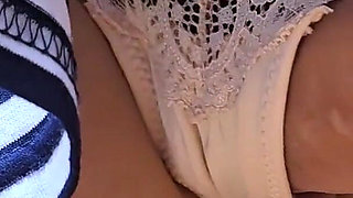 Totally Stranger Huge Cumshot Inside My Panties in a Bus