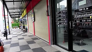 Thai teen GFs bisexual cock sharing in HOT amateur threesome