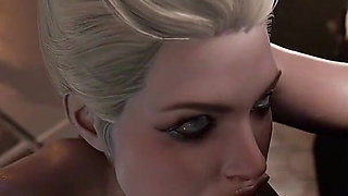 Office Nympho White Slut Thirsty for Cum Devours Her Lover's Enormous Black Cock - Deepthroat Blowjob & Swallows Every Drop