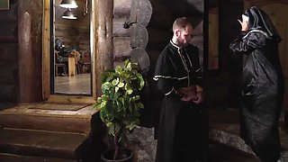 Hot Pearl & Alice Xo Slobber on a Fat Holy Dick - Sloppy Blowjob & Rough Doggystyle Fucking