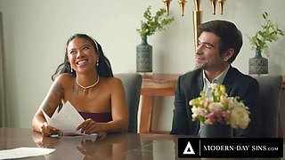 MODERN-DAY SINS - Groom FREE USES Hot Bride Gizelle Blanco In Front Of Their Witnesses: Porn