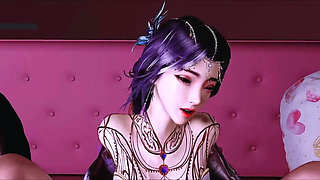 Virtual Goddess Spark: Scarlet Curves - 3D Animation Hentai