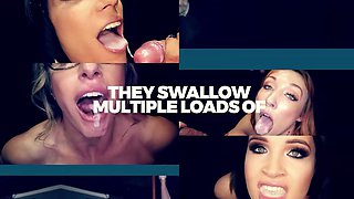 Angelina Moon Returns for Gloryhole Cum Swallows and Blowjobs