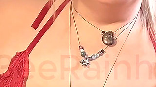 Sexy Chainsmoking BBW MILF Works & Posing in Red Patent Pumps