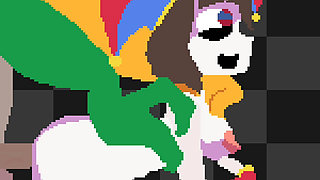 pomni pixelart timelapse