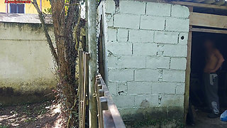 Shower Doesn't Work, Married Woman Asks Farm Caretaker for Help Using Just a Towel and Pays with Sex