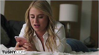 Tiny Blonde Has Insane Anal Sex On Work Trip