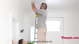 Petite Step Daughter Blowjob POV - Tiny Teen Seduces Step Dad