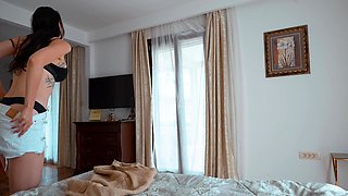 Step mom dreams fucked by step son and finally get pregnant