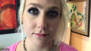 Sloppy Slave Gets Her Holes Used!