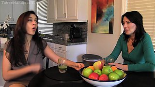 This brunette chick with nice big boobs and a pretty face is