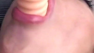 Fantastic Sexy Amateur MILF Masturbates Her Pussy with a Dildo in the Pool