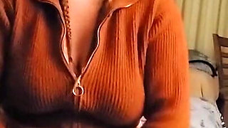 I Fucked My Self for My 64F Lesbian Soccer Coach in Her Sweater & Gave Her the Video