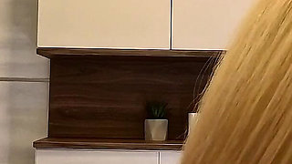Wonderfully Beautiful Hot Petite Blonde Gets Bored and Ignored at Home Takes off Her Panties to Show Her Tight Pussy