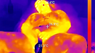 First BBC Sex Machine Fuck: Oiled up BBW Cums Hard on Your Massive Cock, 15 Min Ride and Cum Countdown, POV Thermal