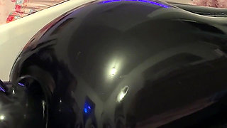 Wife Milks Her Submissive Husband-slave in an Inflatable Latex Bag - E-stim, Rimmer & Heavy Breathing