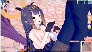 [hentai Game Koikatsu! ]have Sex With Big Tits Vtuber Ninomae Inanis.3dcg Erotic Anime Video