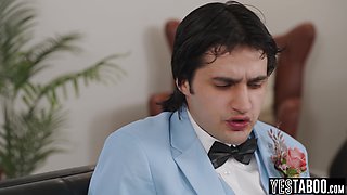 Big jugs mom wife fucks 18-year-old stud