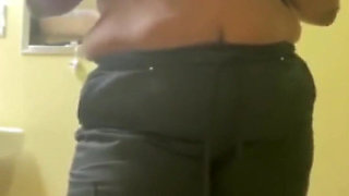 Squeezing Bouncing My Boobs Flashing My Pussy at Work
