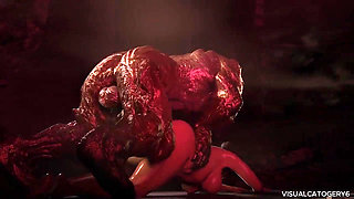 Monster With Huge Dick Hard Fucking Pretty Girl