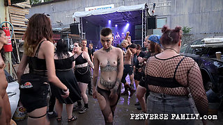 Perverse Family 52.3 Season 4 Fucked in Mud at the Techno Festival
