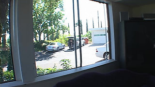 Hot Brunette Sucks and Rides Big Black Cock