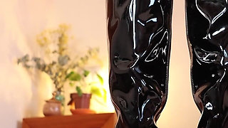 You, Worship My Gleaming Boots Like the Submissive You Are