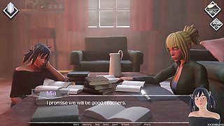 Interactive visual novel with a focus on curves and misty adventures