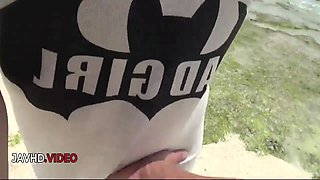 Stacked Japanese MILF Kyouko Maki enjoys steamy outdoor creampie passion