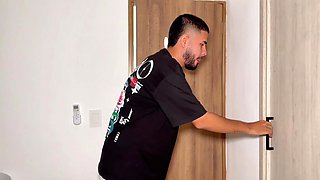 Fat Latina stepmother busts him sniffing her musky underwear