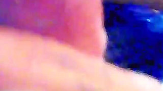 Cumshot From Daddy Courtesy of His Little Slut