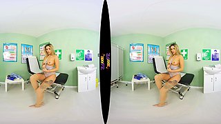Big Boobed Blonde Masturbates With A Dildo In The Bathroom