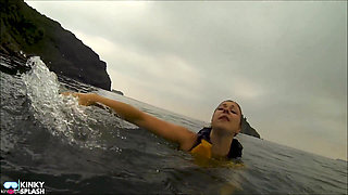 Open Water Kayak Disaster for Non Swimmer - Saved by Lifejacket