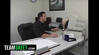 Innocent high - lonely egghead Hailey Young gets cunny drilled after helping a man friend