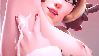 Christmas Juno Exposing Her Sexy Armpit Until It Gets Cum Covered