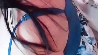 Naughty Stepmom Caught in the Kitchen - Big Tits Shaking and Moaning Loud During Hard Fuck