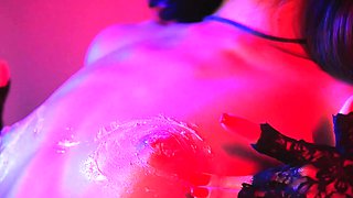 Petite sexy Vietnamese babe strips nude