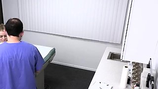 Perv Doctor - Sexy Blonde Step Mom And Step Daughter Get