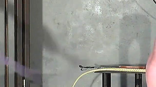 Whipping, Humiliation and Shameful Masturbation Show, Mistress Observe and Teases Masochist as He Faps Right in Front of Her