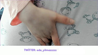 PAJAMA MASTURBATE- RUBBING PUSSY WITH PAJAMA