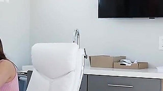 Tanned, Busty, and Sweaty: Even the Repairman Would Do Anything for Anissa Kate to Touch His Dick