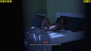 My Pleasure 10: Julian Watches Julia Finger Pussy Moaning His Name Kitchen Boobs