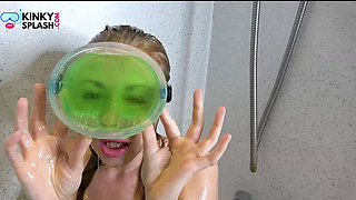 Slime Blowjob Fantasy in Dive Mask
